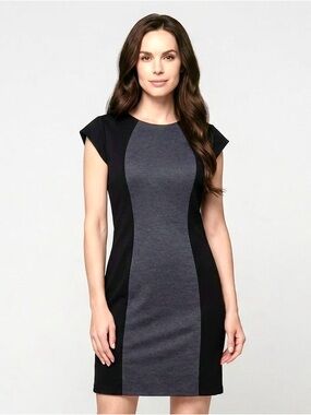 Vintage Milano Size XL 90’s Black Grey Women’s Dress
